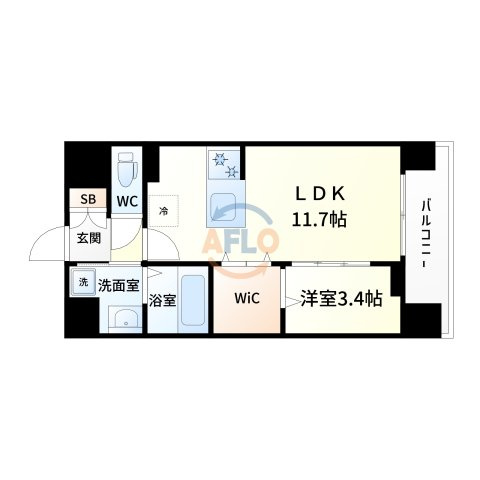 ウォブ吹田江坂の間取り|WORVE吹田江坂　間取り