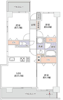 【間取り】 | コスモ川口アーバンフォルム参番館