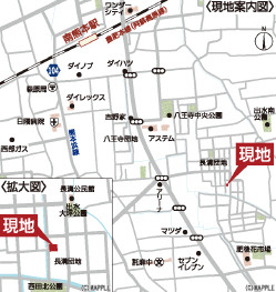 クレイドルガーデン／中央区出水第17／2号棟の地図