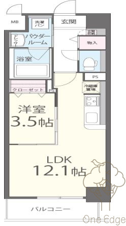 ハーツ天満橋の間取り