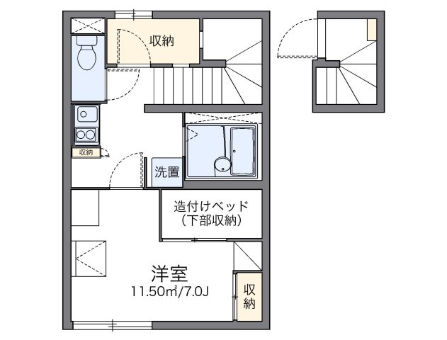 【間取り】 | レオパレスジュピテル | 代表的な間取のため実際の間取とは異なる場合があります