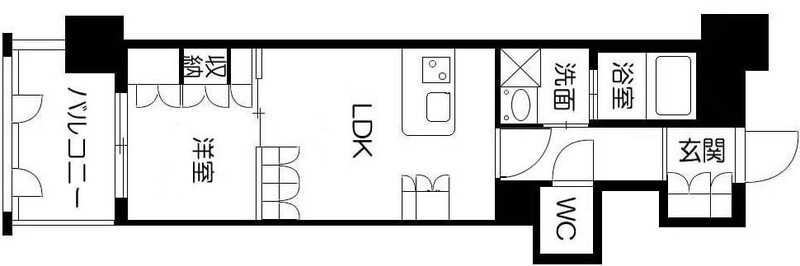 サンロージュ薬院駅前　平尾小学校区の間取り|サンロージュ薬院駅前