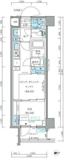 【間取り】 | パークアクシス品川シーサイド