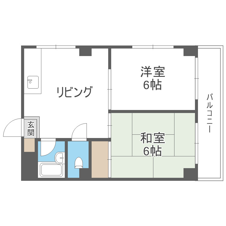 ウィステリア北島２号館の間取り