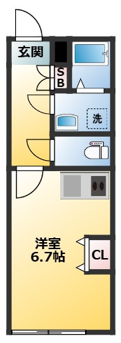 早稲田鶴巻町IMAハウスの間取り