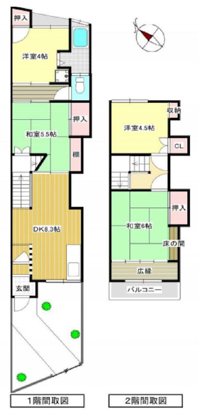 東淀川区菅原５丁目　中古テラスの間取り