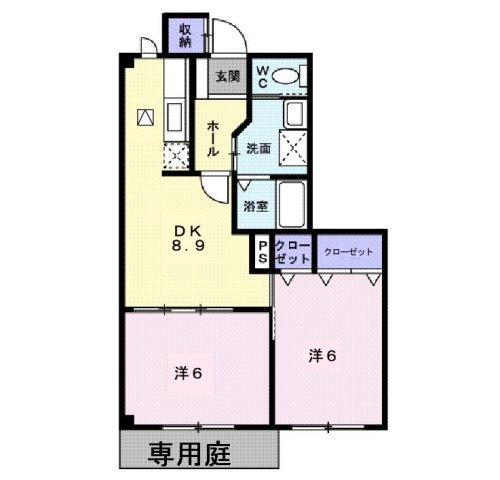 【間取り】 | カメリアコートＤ