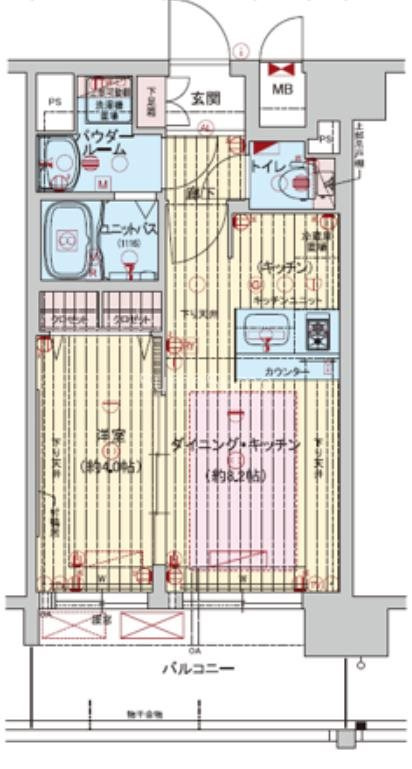 プレサンス難波元町の間取り