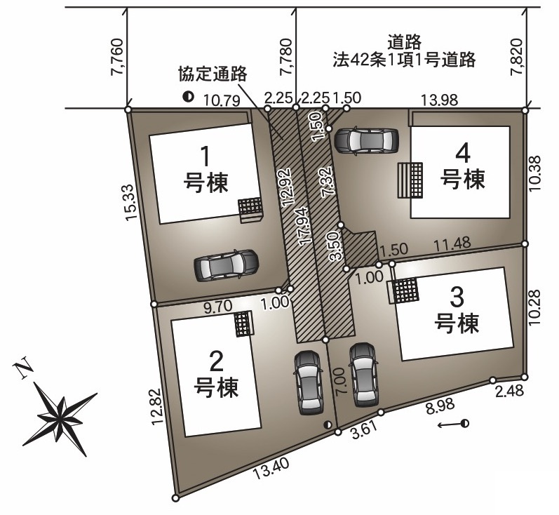 塩尻市大門一番町第２の区画図|仕様のご確認やローンのご相談は＜Tel 026-477-7419＞まで♪