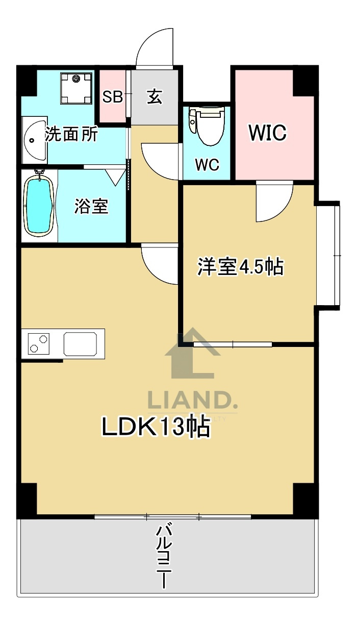 KDXレジデンス天神東Ⅱ　博多小学校区の間取り|KDXレジデンス天神東Ⅱ