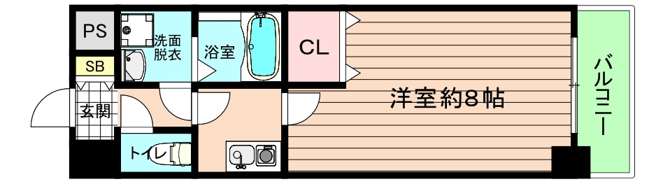 大阪市旭区高殿３丁目の賃貸マンションの間取り