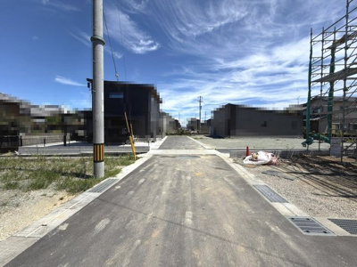 【前面道路含む現地写真】 | 新築住宅　南国市大そね甲６期①
