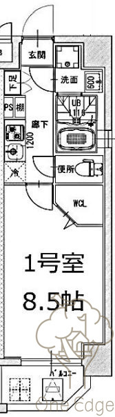 ミラージュパレス梅田グランツの間取り