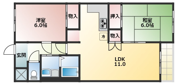 千代田ハイツの間取り