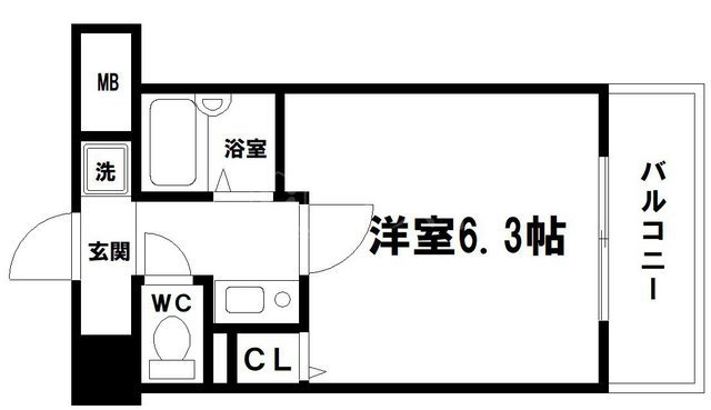 ディナスティ清水谷Ⅱの間取り