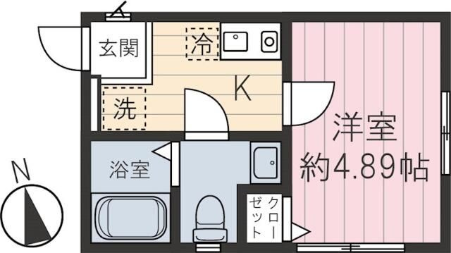 チャルテ西早稲田Ⅱの間取り