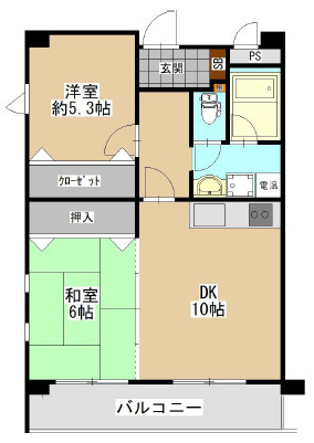 エクリュー2の間取り