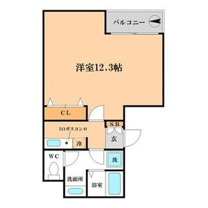 大阪市中央区難波２丁目の事務所の間取り