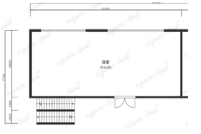 【間取り】 | 杉村ハイツ2階テナント