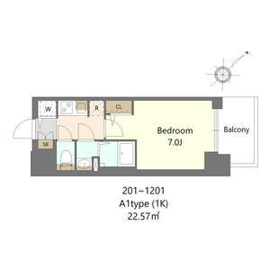 S-RESIDENCE上新庄beatの間取り
