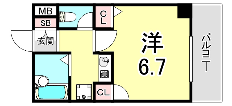 エスティライフ武庫之荘の間取り