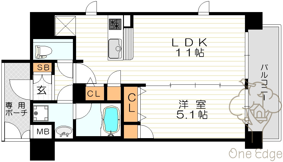 ランドセントラル梅田の間取り