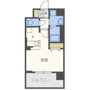レオンコンフォート新梅田の間取り|レオンコンフォート新梅田　開放感のある間取り