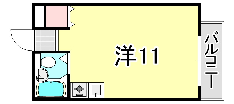 尼崎市塚口本町２丁目の賃貸マンションの間取り