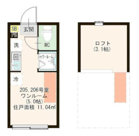 杉並区西荻北２丁目のアパートの間取り