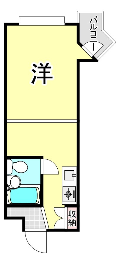 尼崎市塚口本町２丁目の賃貸マンションの間取り
