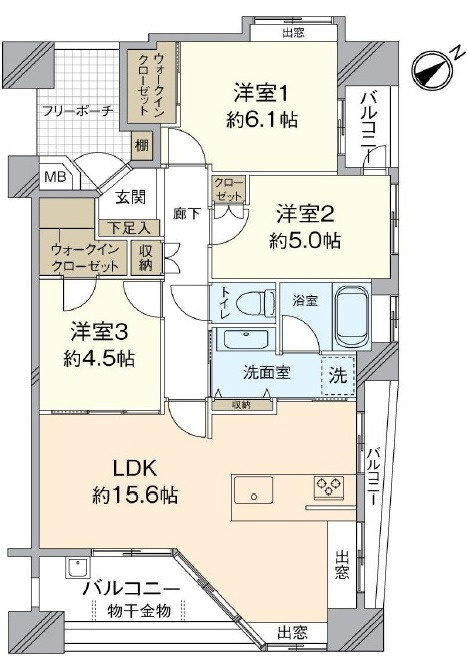 パークコート上柳橋の間取り