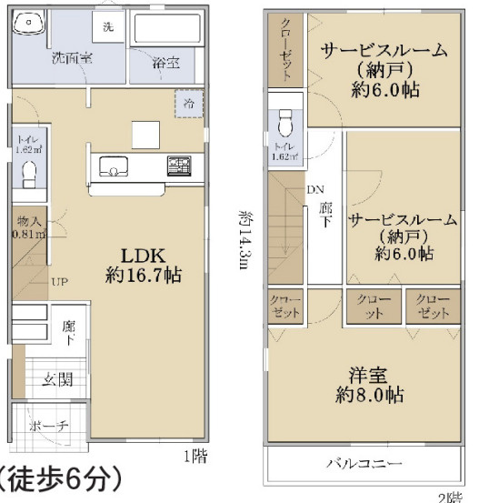 中古戸建　東久留米下里1丁目の間取り