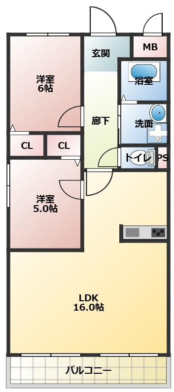 レジデンス光和Ⅱの間取り