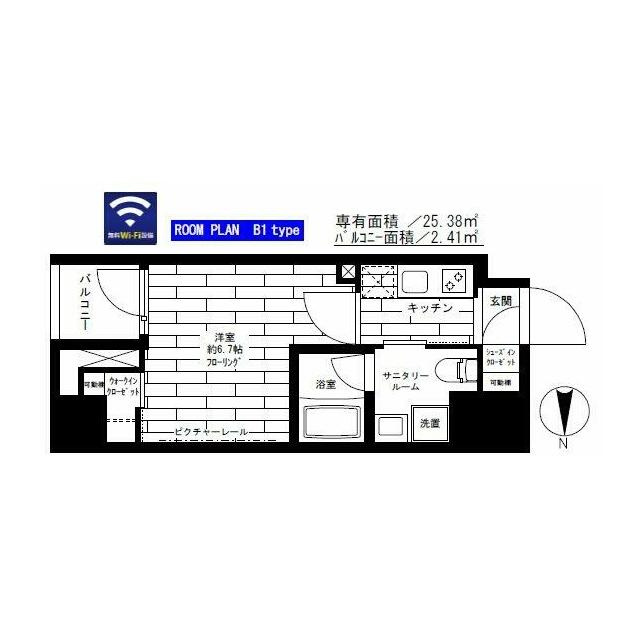 グランドコンシェルジュ蔵前の間取り