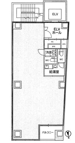 千代田区麹町１丁目の事務所の間取り