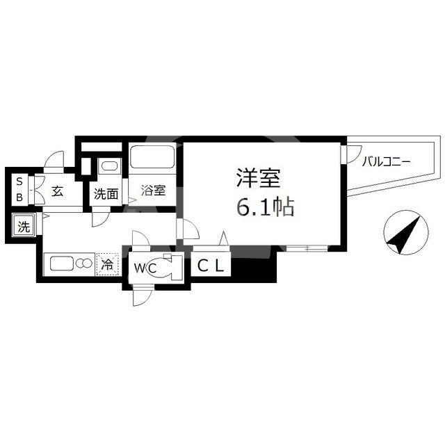 ララプレイス難波シエールの間取り|間取り