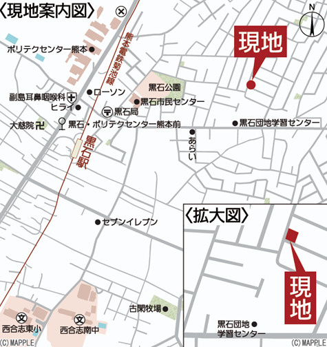 クレイドルガーデン／合志市須屋第20／２号棟の地図