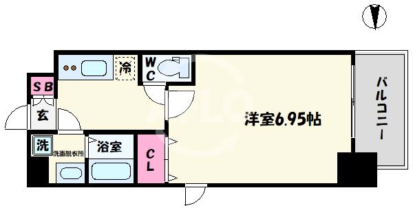 フォーリアライズ難波シエロの間取り|フォーリアライズ難波シエロ　間取り