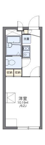 レオパレスシェル　ソレーユの間取り