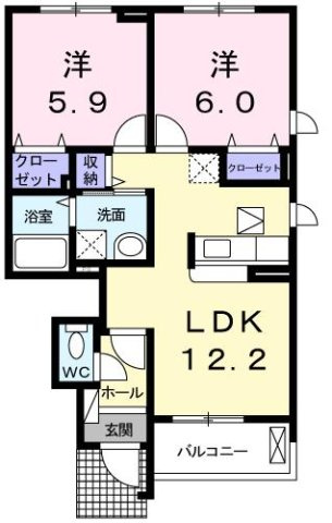 クレメントの間取り