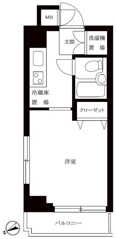 ルーブル大森Ⅱの間取り