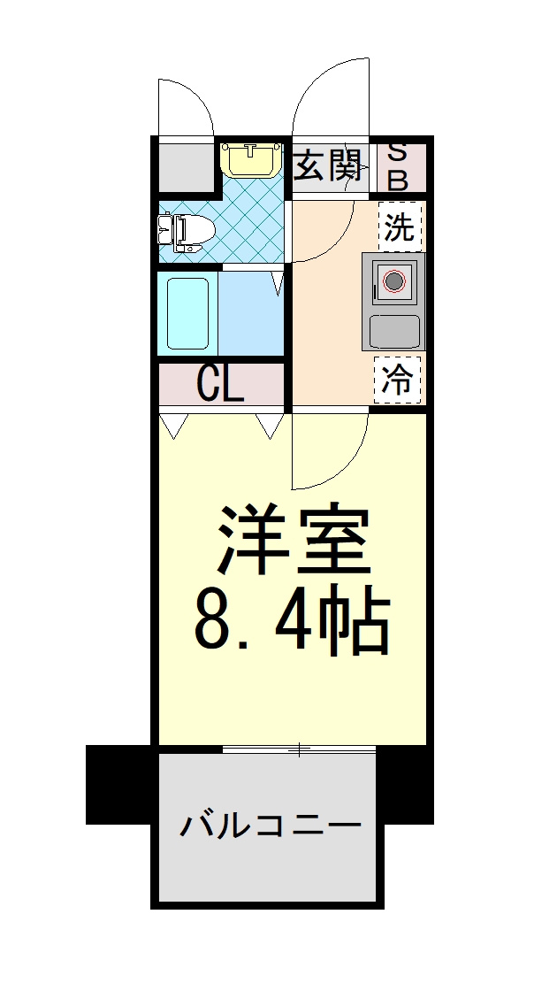 ライジングコート深江本町フラワーパークの間取り