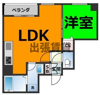 仲介手数料０円！リュミアン堀田テラスの間取り