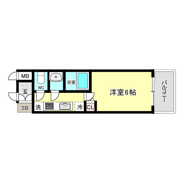 プレサンス大阪ゲートシティの間取り