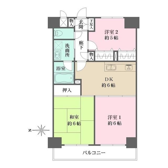 【間取り】 | ルミエール多摩川