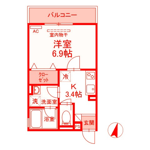 アイウェル湘南台の間取り