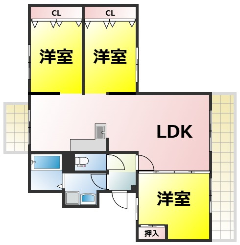 【間取り】 | アルボール西道頓堀 仲介手数料無料