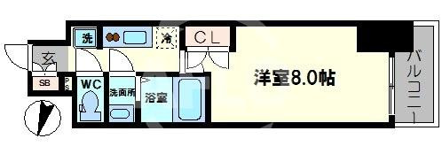 サムティ阿波座ベルシアの間取り|サムティ阿波座ベルシア　間取り
