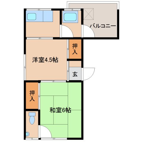 中之島アパートの間取り