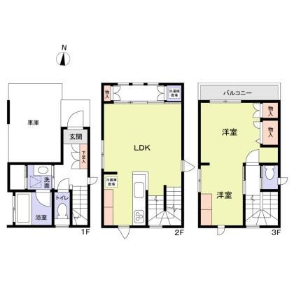 江東区石島貸家の間取り
